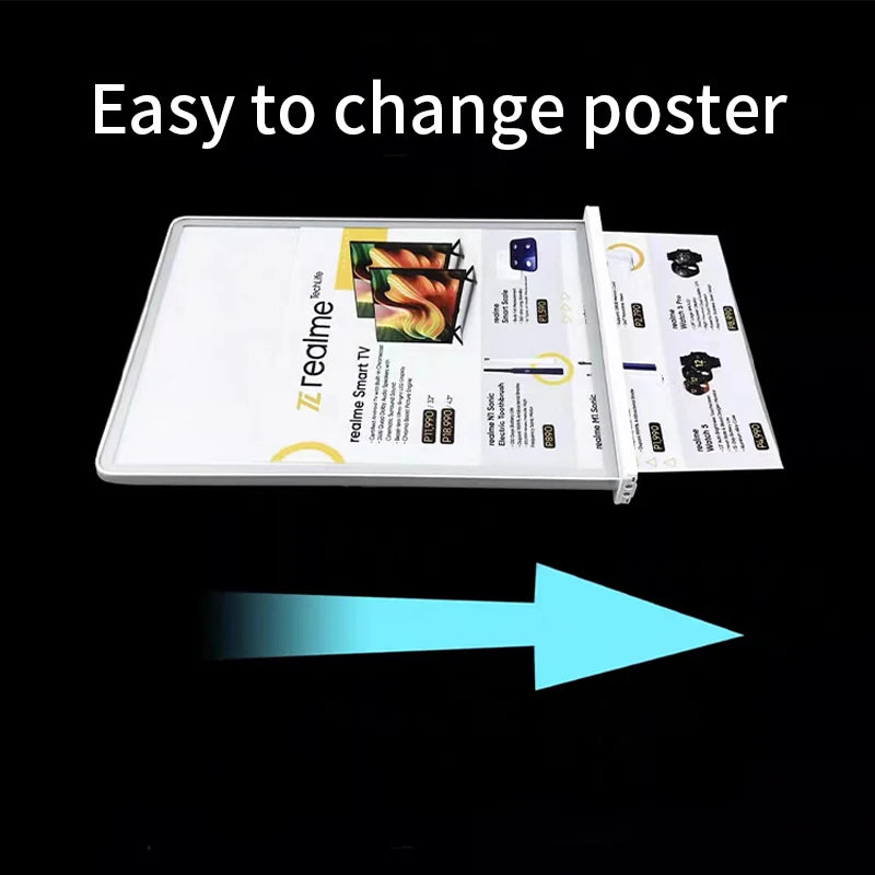 Rechargeable A4 Double-Sided LED Advertising Light Box
