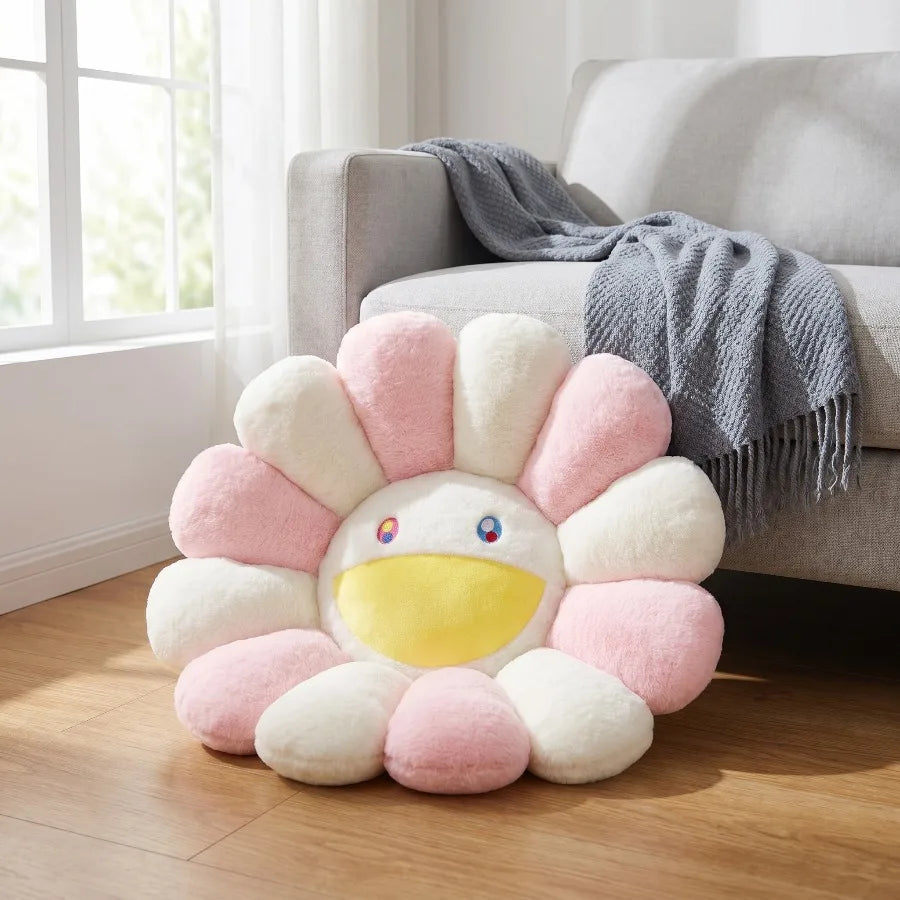 Style-B Color Rainbow Sunflower Plush Cushion Pillow For Home Decor